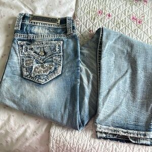 Rock revival straight jeans.